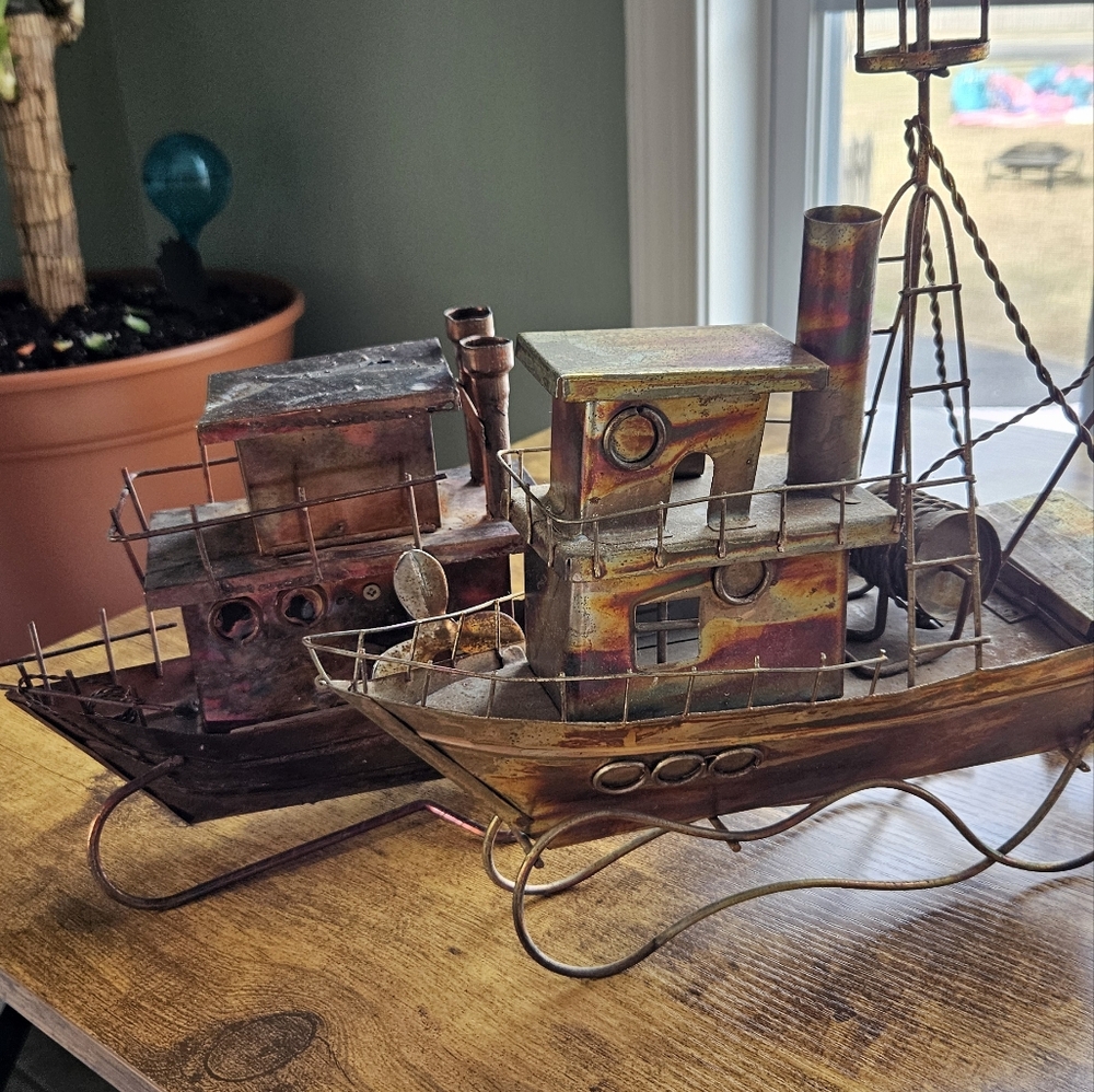 Steam Punk Boats Music Boxes
